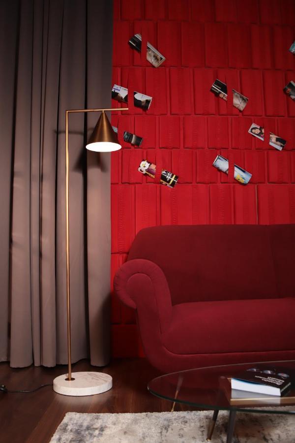 The Veil Hotel Nur-Sultan  Exterior photo A 3D rendering of a room with a red wall